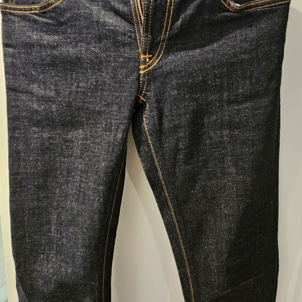 Nudie Jeans Dark Denim with Orange Stitching - Picture 2 of 7